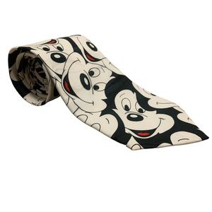Mickey Unlimited Vintage Mens Disney Mickey Mouse faces
Tie and black and white